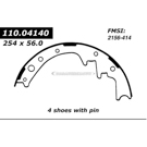 Centric Parts 111.04140 Brake Shoe Set 2