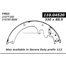 1979 Gmc G3500 Brake Shoe Set 2
