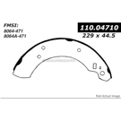 1976 Mercury Capri Brake Shoe Set 1