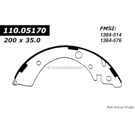 2004 Honda Civic Brake Shoe Set 1
