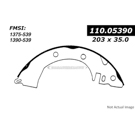 1983 Mitsubishi Cordia Brake Shoe Set 1