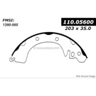 1987 Dodge Colt Brake Shoe Set 1
