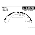2000 Nissan Frontier Brake Shoe Set 1