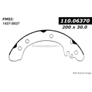 2000 Saturn SC2 Brake Shoe Set 1