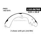 Centric Parts 111.06760 Brake Shoe Set 2