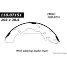 Centric Parts 111.07151 Brake Shoe Set 1