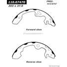 2000 Ford Focus Brake Shoe Set 1