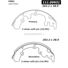 Centric Parts 111.09931 Brake Shoe Set 2