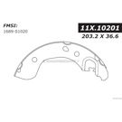 2014 Nissan Versa Note Brake Shoe Set 1