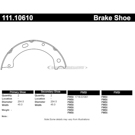 Centric Parts 111.10610 Parking Brake Shoe 4