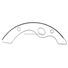 1994 Mitsubishi-Fuso FH Brake Shoe Set 2