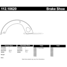 Centric Parts 112.10620 Parking Brake Shoe 2