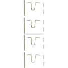 1966 Mercedes Benz 230S Disc Brake Hardware Kit 1