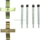 2000 Mercedes Benz E430 Disc Brake Hardware Kit 1