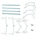 2012 Lexus LS460 Disc Brake Hardware Kit 1