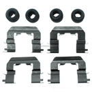 2012 Hyundai Accent Disc Brake Hardware Kit 1