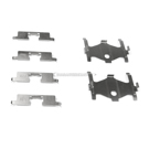 1987 Nissan Maxima Disc Brake Hardware Kit 3