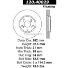 Centric Parts 120.40029 Brake Rotor 5
