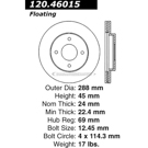 Centric Parts 120.46015 Brake Rotor 5