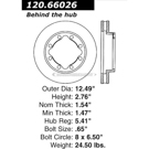Centric Parts 120.66026 Brake Rotor 5