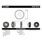 1982 Volkswagen Vanagon Brake Drum 8