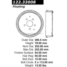 1982 Volkswagen Vanagon Brake Drum 7