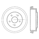 Centric Parts 122.40012 Brake Drum 7