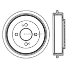2014 Honda Insight Brake Drum 7