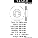 Centric Parts 125.34059 Brake Rotor 1