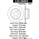 1982 Mercedes Benz 240D Brake Rotor 1