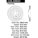 Centric Parts 125.35052 Brake Rotor 2