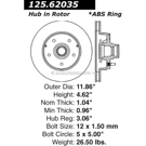 Centric Parts 125.62035 Brake Rotor 2