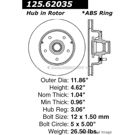 Centric Parts 125.62035 Brake Rotor 1