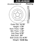 Centric Parts 125.62059 Brake Rotor 2