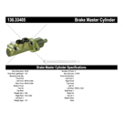 1989 Eagle Medallion Brake Master Cylinder 3
