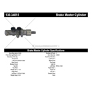 Centric Parts 130.34015 Brake Master Cylinder 3