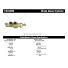 Centric Parts 130.35012 Brake Master Cylinder 3