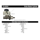 Centric Parts 130.40044 Brake Master Cylinder 3