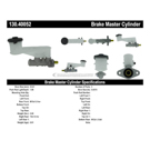Centric Parts 130.40052 Brake Master Cylinder 9