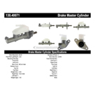 Centric Parts 130.40071 Brake Master Cylinder 8
