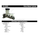 1982 Chevrolet Luv Brake Master Cylinder 3