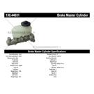 2002 Toyota Solara Brake Master Cylinder 3