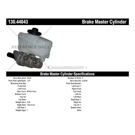 2012 Lexus IS250 Brake Master Cylinder 3