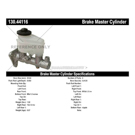 Centric Parts 130.44116 Brake Master Cylinder 3