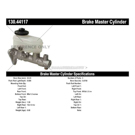 1993 Geo Prizm Brake Master Cylinder 3