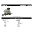 Centric Parts 130.44729 Brake Master Cylinder 3