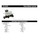 Centric Parts 130.45302 Brake Master Cylinder 3