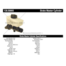 Centric Parts 130.50005 Brake Master Cylinder 3