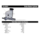 Centric Parts 130.50051 Brake Master Cylinder 3