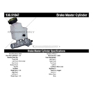 2012 Hyundai Veracruz Brake Master Cylinder 3